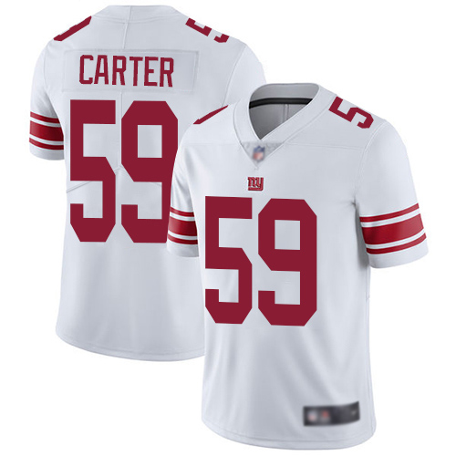 Men New York Giants #59 Lorenzo Carter White Vapor Untouchable Limited Player Football NFL Jersey->women nfl jersey->Women Jersey